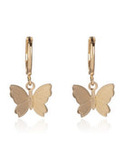 LANFUBEISI  Women Girls Punk One-piece Earrings Butterfly Cross Pendant Tassel Clip Earrings Ear Studs Alloy Dangle Earring Jewelry Gift LANFUBEISI