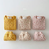 Spring Baby Girls Clothes Set 2023 New Fashion Cute Fruit Printing Baby Girl Casual Tops + Trouser 2pcs Baby Girls Clothing LANFUBEISI