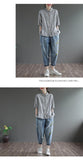 LANFUBEISI Women Summer Casual Shirts New Arrival 2022 Simple Style Plain Color All-match Loose Female Half Sleeve Cotton Tops D107 LANFUBEISI