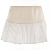 Satin Low Waist Pleated Skirts Women Summer Y2k Clothes Solid Slim Casual Elegant Black Shorts Skirt Female LANFUBEISI