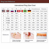 Elegant  Gold Color Hip Hop Ring for Women Fashion Inlaid Zircon Red Stones Wedding Rings Set Party Bridal Engagement Jewelry LANFUBEISI