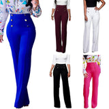 LANFUBEISI summer clothes for women pants high waist long pants female women clothes plus size trousers
