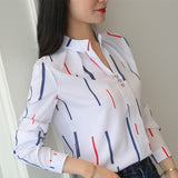 Women Tops And Blouses Office Lady Blouse Slim Shirts Women Blouses Plus Size Tops Casual Shirt Female Blusas Lanfubeisi