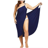 LANFUBEISI Women Plus Size Pareo Beach Cover Up Wrap Dress Bikini Bathing Suit Femme Robe De Plage Beachwear Femme Tunic Kaftan Lanfubeisi