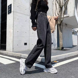 LANFUBEISI Woman Jeans High Waist Clothes Wide Leg Denim Clothing Blue Streetwear Vintage Quality Fashion Harajuku Straight Pants Lanfubeisi