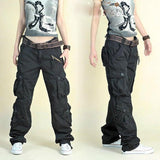 LANFUBEISI New Arrival Fashion Hip Hop Loose Pants Jeans Baggy Cargo Pants For Women