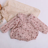 Baby Girl Rompers for 0-24M Long Sleeve Romper Jumpsuits One-piece New Fashion 100% Organic Cotton Newborn Baby Girl Clothes Lanfubeisi