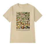 LANFUBEISI VIP HJN Vintage Fashion Mushroom Special Print Oversized T Shirt Egirl Grunge Aesthetic Streetwear Graphic Tees Women T-shirts Lanfubeisi