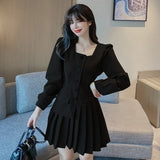 LANFUBEISI Elegant Blazer Dress Women Long Sleeve Office Party Dress Female Spring 2021 High Waist Fashion Business Mini Dress Korean LANFUBEISI