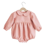 Baby Girl Rompers for 0-24M Long Sleeve Romper Jumpsuits One-piece New Fashion 100% Organic Cotton Newborn Baby Girl Clothes Lanfubeisi