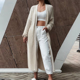LANFUBEISI Women's cardigans 2021 New Style for Autumn and Winter Casual Long Knitted Cardigan women sweater Jacket V-Neck Full Cardigans LANFUBEISI