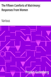 The Fifteen Comforts of Matrimony: Responses From Women book cover