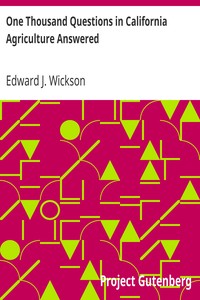 One Thousand Questions in California Agriculture Answered book cover