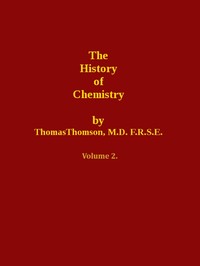The History of Chemistry, Volume 2 (of 2) book cover