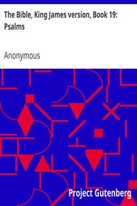 The Bible, King James version, Book 19: Psalms book cover